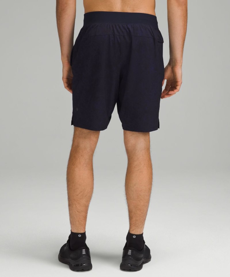 Lululemon T.H.E. Linerless Short 9" Gravel Dust True Navy Multi Online Outlet Sale