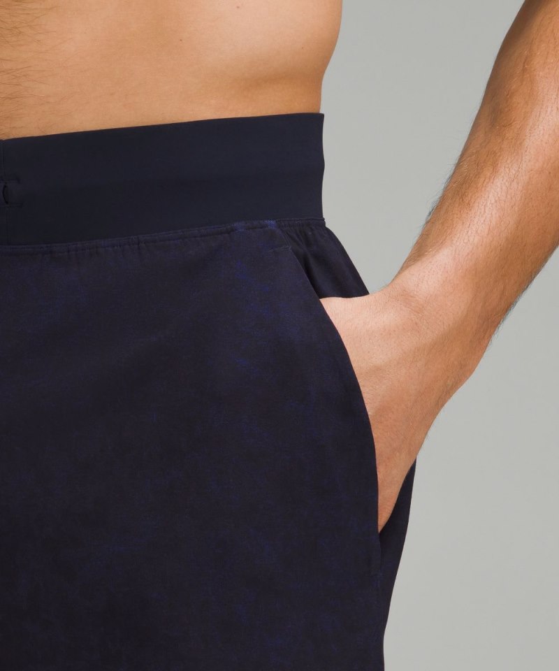 Lululemon T.H.E. Linerless Short 9" Gravel Dust True Navy Multi Online Outlet Sale