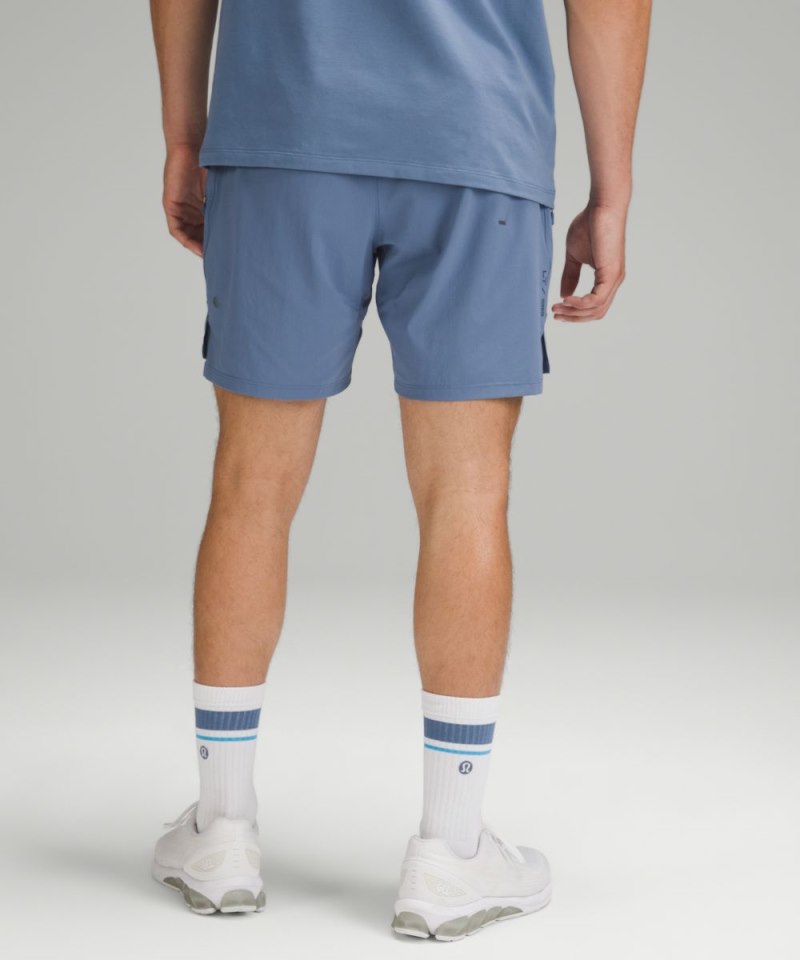 Lululemon License to Train Lined Short 7" Oasis Blue Online Outlet Sale