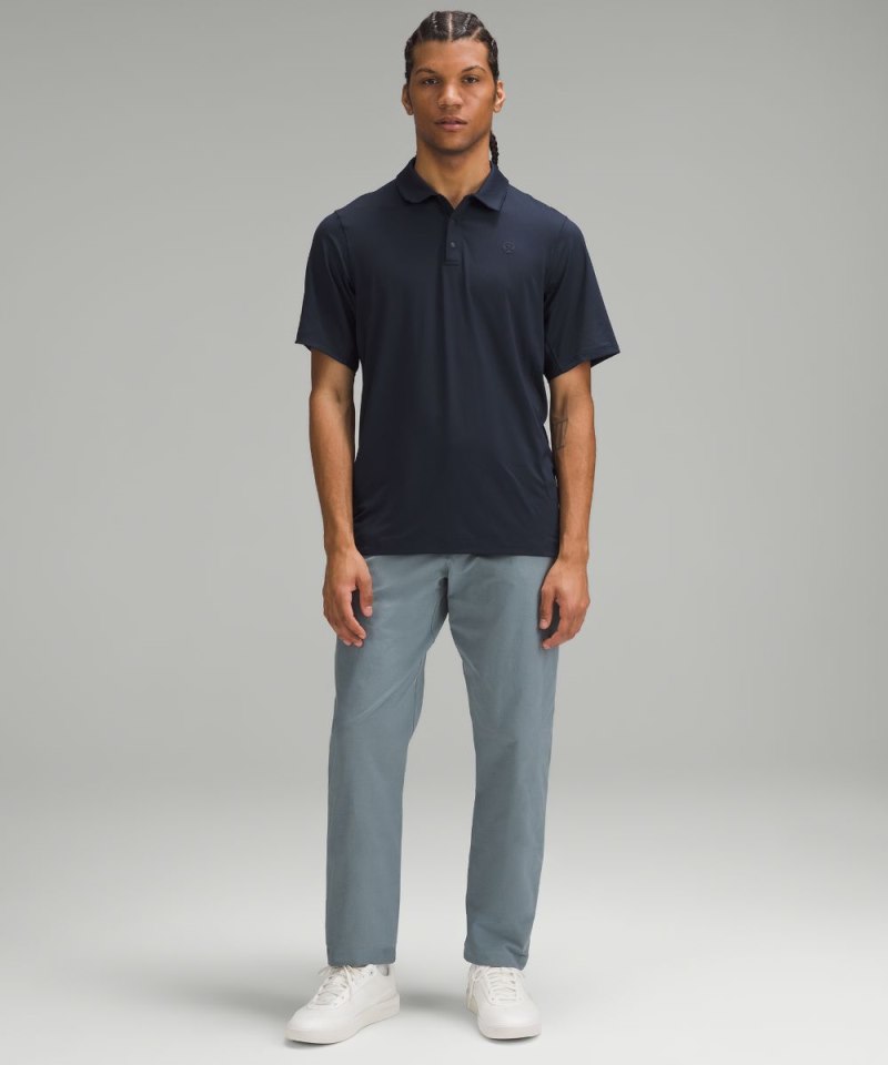 Lululemon Logo Sport Polo Short Sleeve True Navy Online Outlet Sale