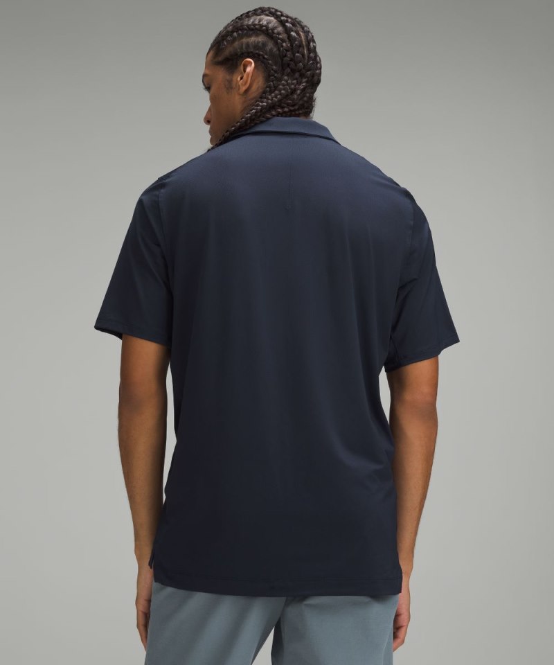 Lululemon Logo Sport Polo Short Sleeve True Navy Online Outlet Sale