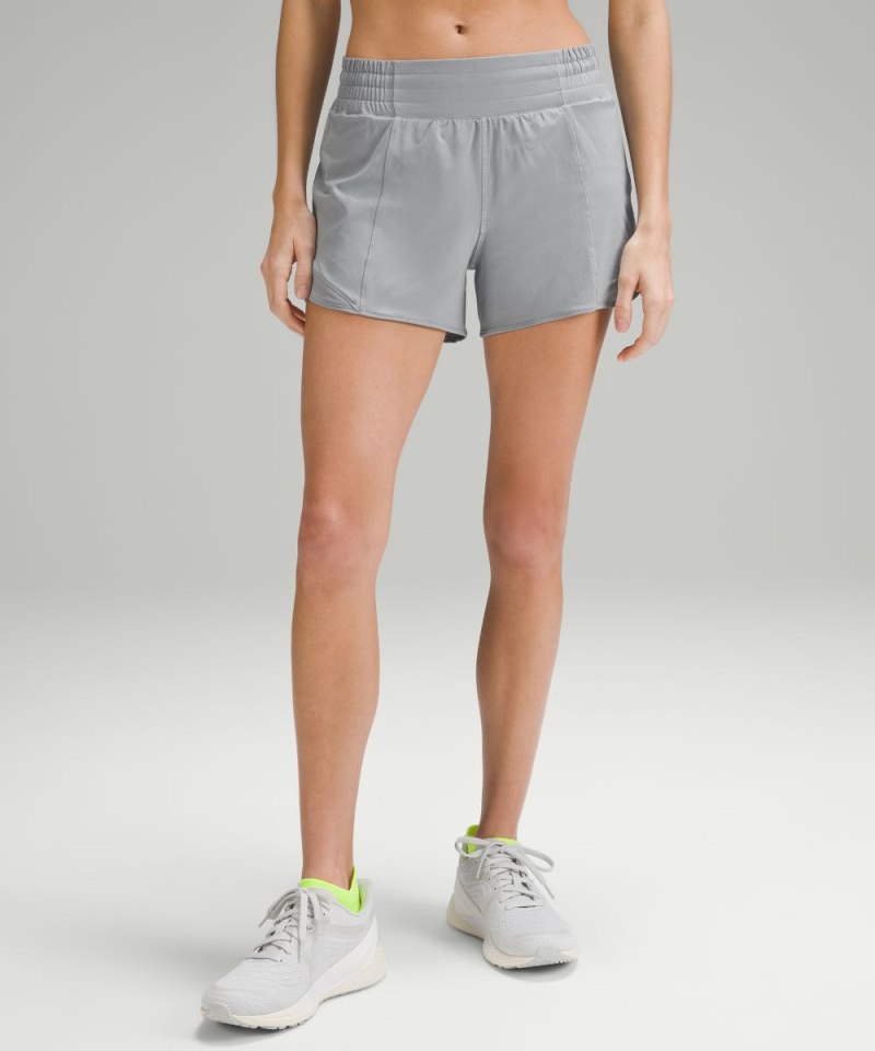 Lululemon Hotty Hot High-Rise Lined Short 4" Rhino Grey Online Outlet Sale