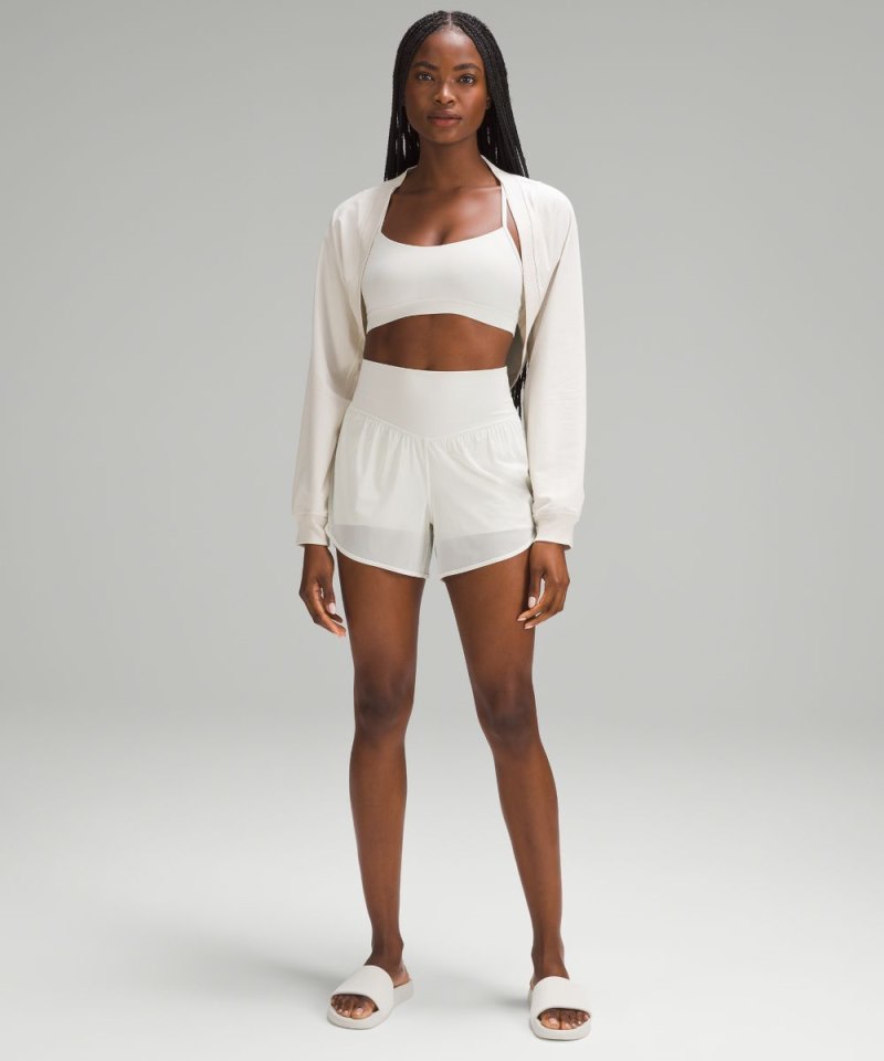 Lululemon French Terry Long-Sleeve Shrug Bone Online Outlet Sale