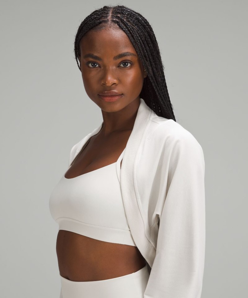 Lululemon French Terry Long-Sleeve Shrug Bone Online Outlet Sale