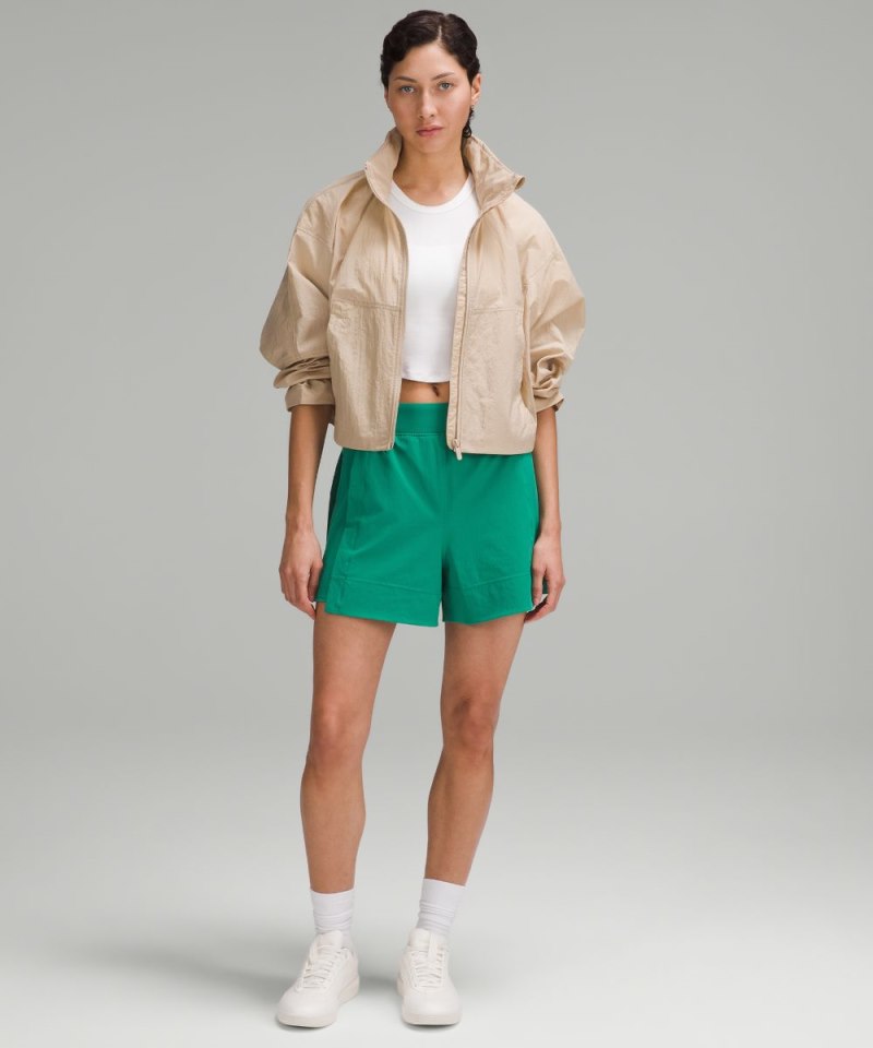 Lululemon Stretch Woven Relaxed-Fit High-Rise Short 4" Cascadia Green Online Outlet Sale