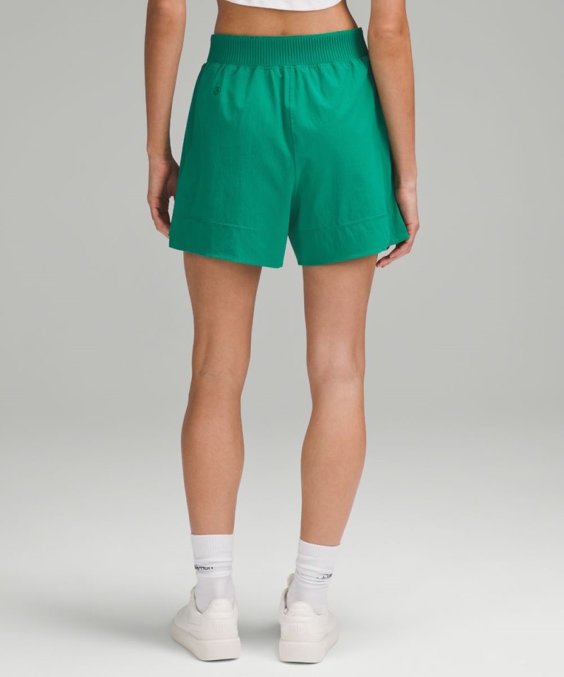 Lululemon Stretch Woven Relaxed-Fit High-Rise Short 4" Cascadia Green Online Outlet Sale