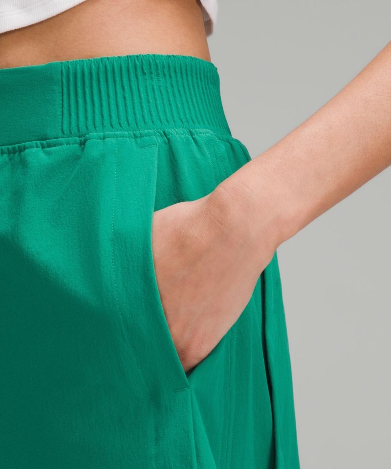 Lululemon Stretch Woven Relaxed-Fit High-Rise Short 4" Cascadia Green Online Outlet Sale