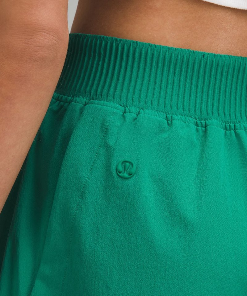 Lululemon Stretch Woven Relaxed-Fit High-Rise Short 4" Cascadia Green Online Outlet Sale