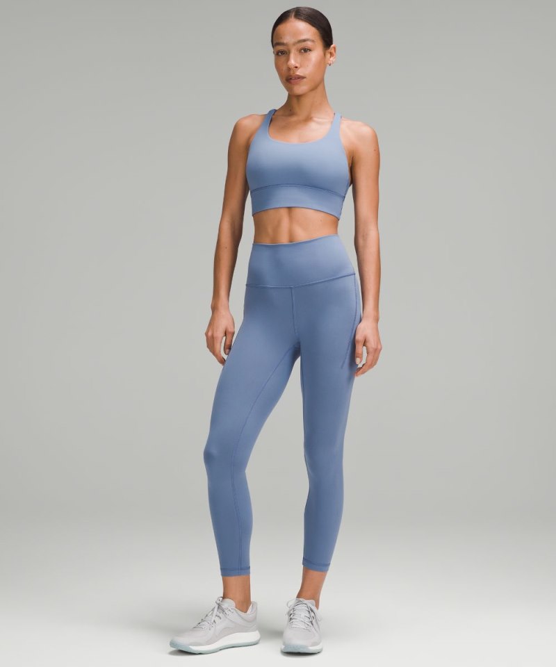 Lululemon Wunder Train High-Rise Tight with Pockets 25" Oasis Blue Online Outlet Sale
