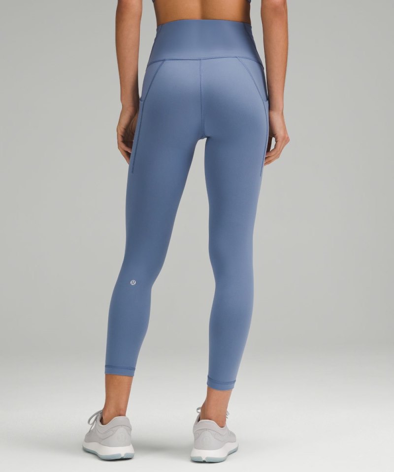 Lululemon Wunder Train High-Rise Tight with Pockets 25" Oasis Blue Online Outlet Sale