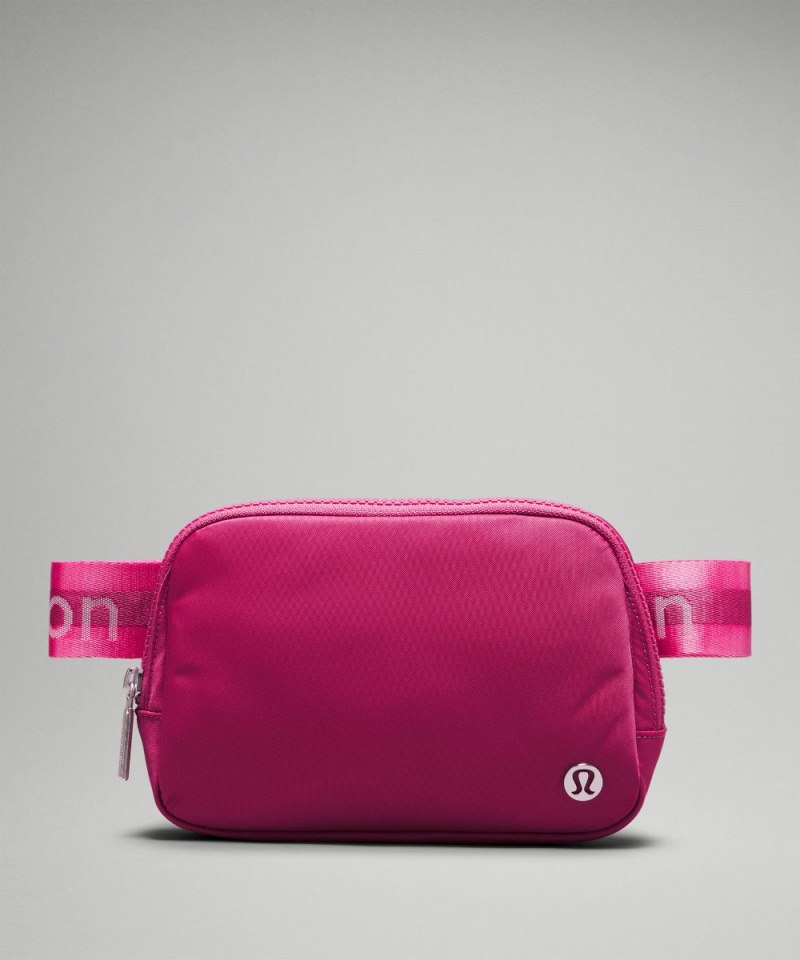 Lululemon Everywhere Belt Bag 1L *Wordmark Washed Mauve / Sakura Pink / White Online Outlet Sale