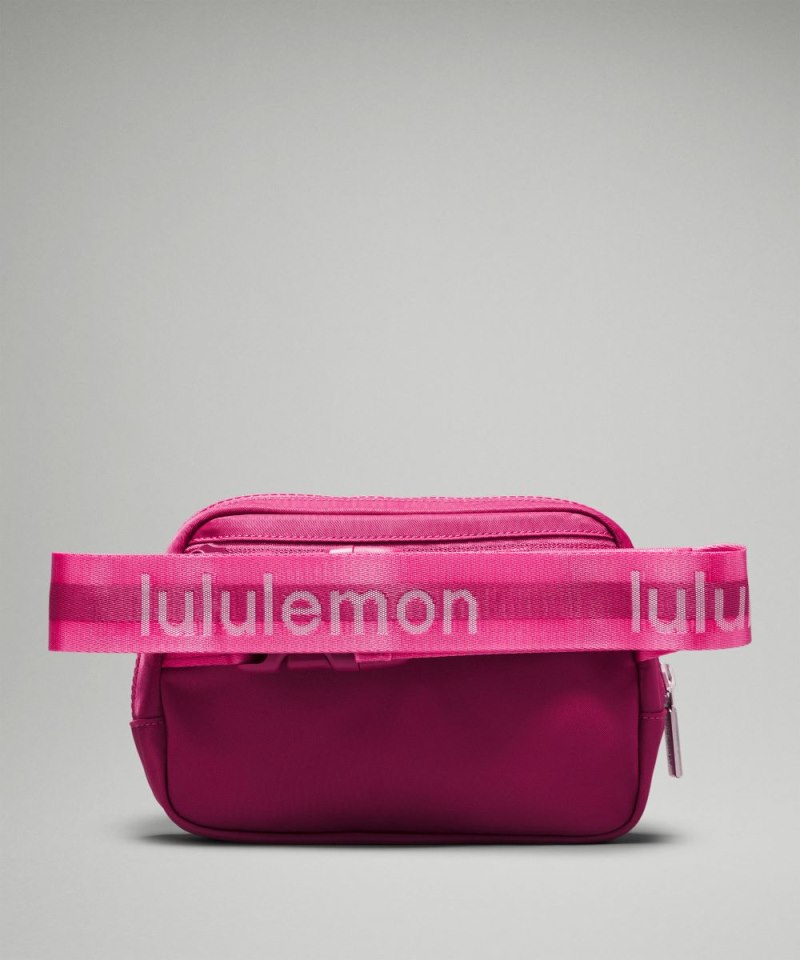 Lululemon Everywhere Belt Bag 1L *Wordmark Washed Mauve / Sakura Pink / White Online Outlet Sale