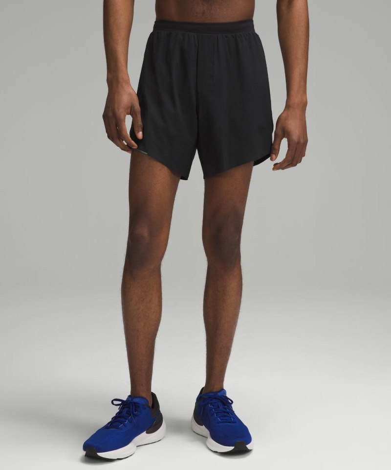 Lululemon Fast and Free Linerless Short 6" Black Online Outlet Sale