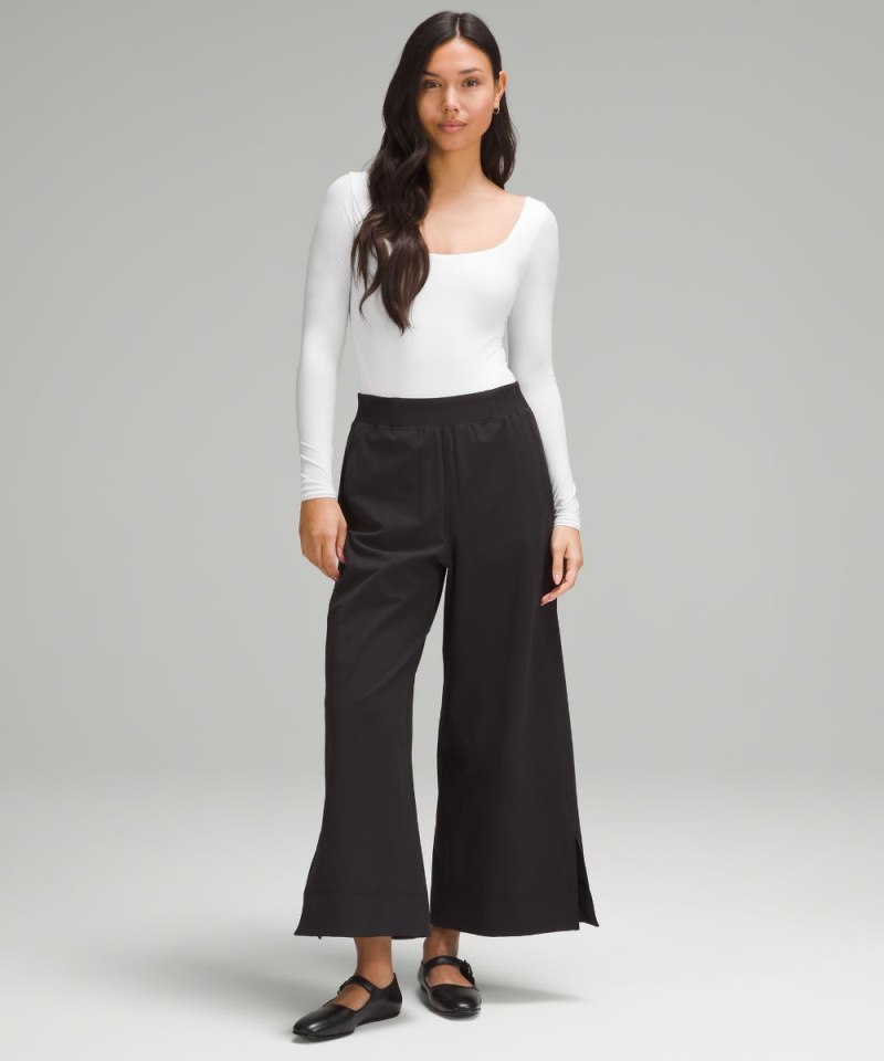 Lululemon Wundermost Ultra-Soft Nulu Square-Neck Long-Sleeve Bodysuit White Online Outlet Sale