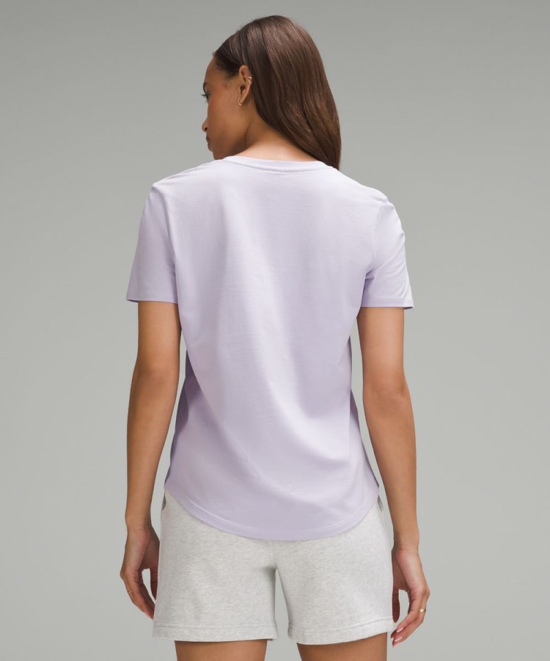 Lululemon Love V-Neck T-Shirt Lilac Ether Online Outlet Sale