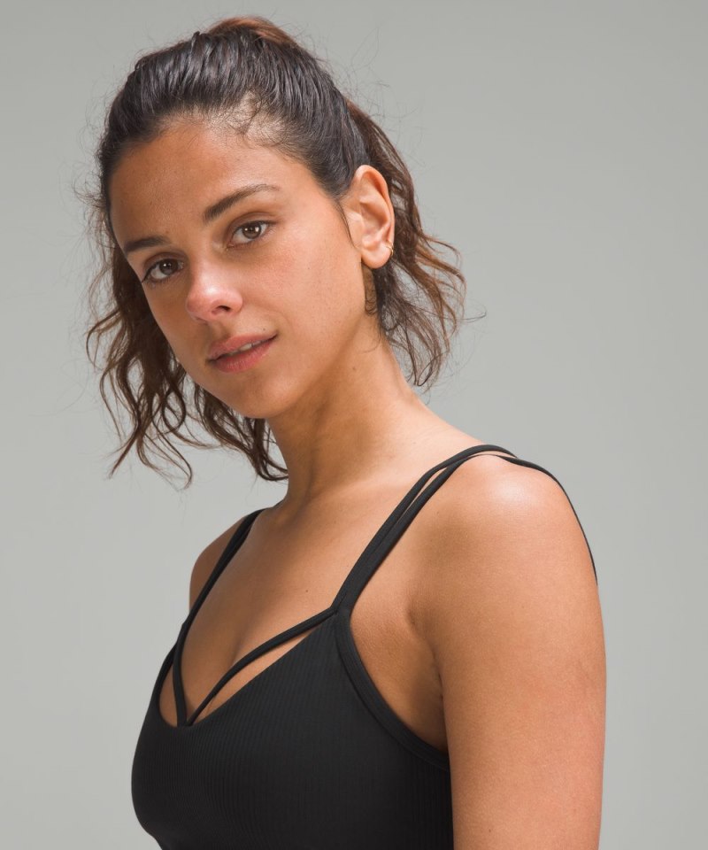 Lululemon lululemon Align™ Strappy Ribbed Tank Top Black Online Outlet Sale
