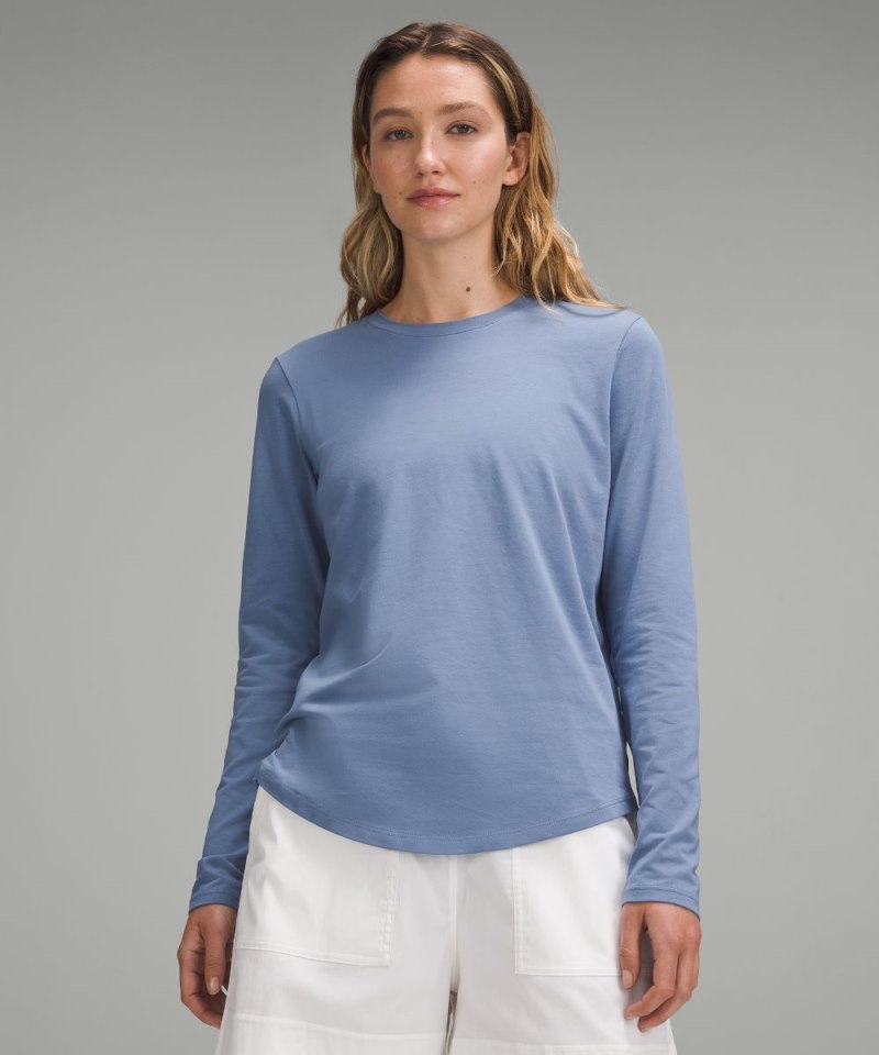 Lululemon Love Long-Sleeve Shirt Oasis Blue Online Outlet Sale