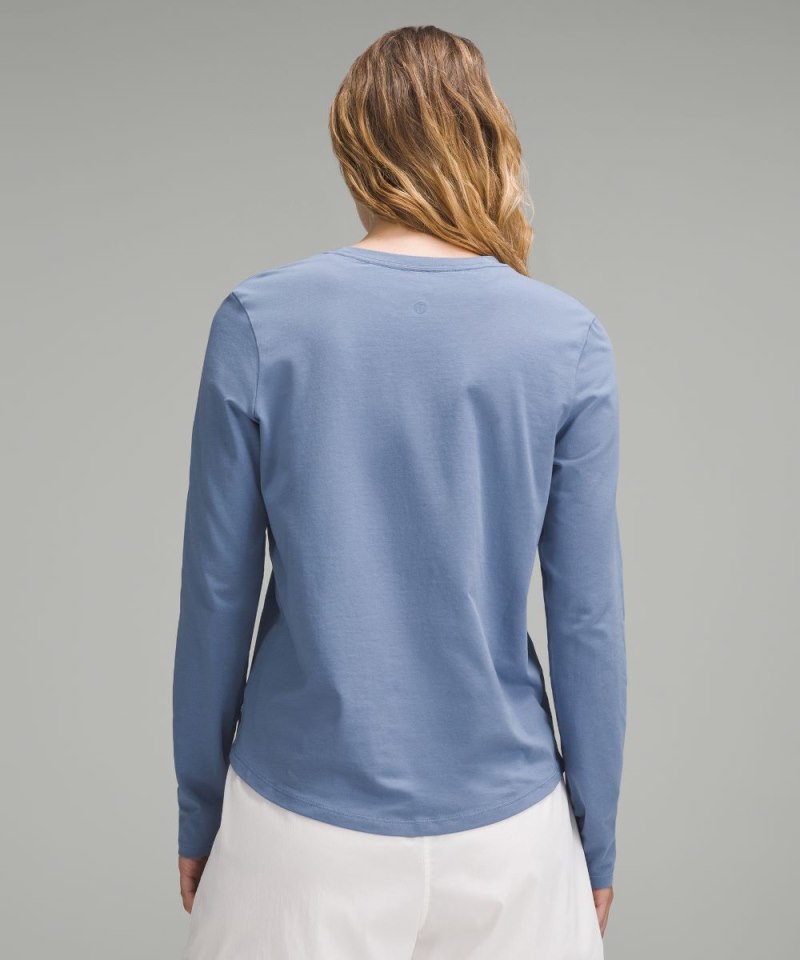 Lululemon Love Long-Sleeve Shirt Oasis Blue Online Outlet Sale