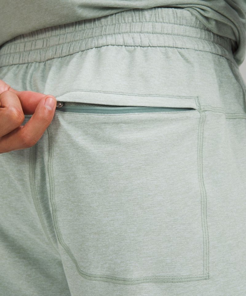 Lululemon Soft Jersey Short 5" Heathered Palm Court / Heathered Frosted Jade Online Outlet Sale