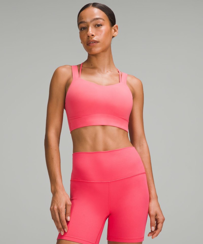 Lululemon Like a Cloud Longline Bra *Light Support, D / DD Cup Glaze Pink Online Outlet Sale