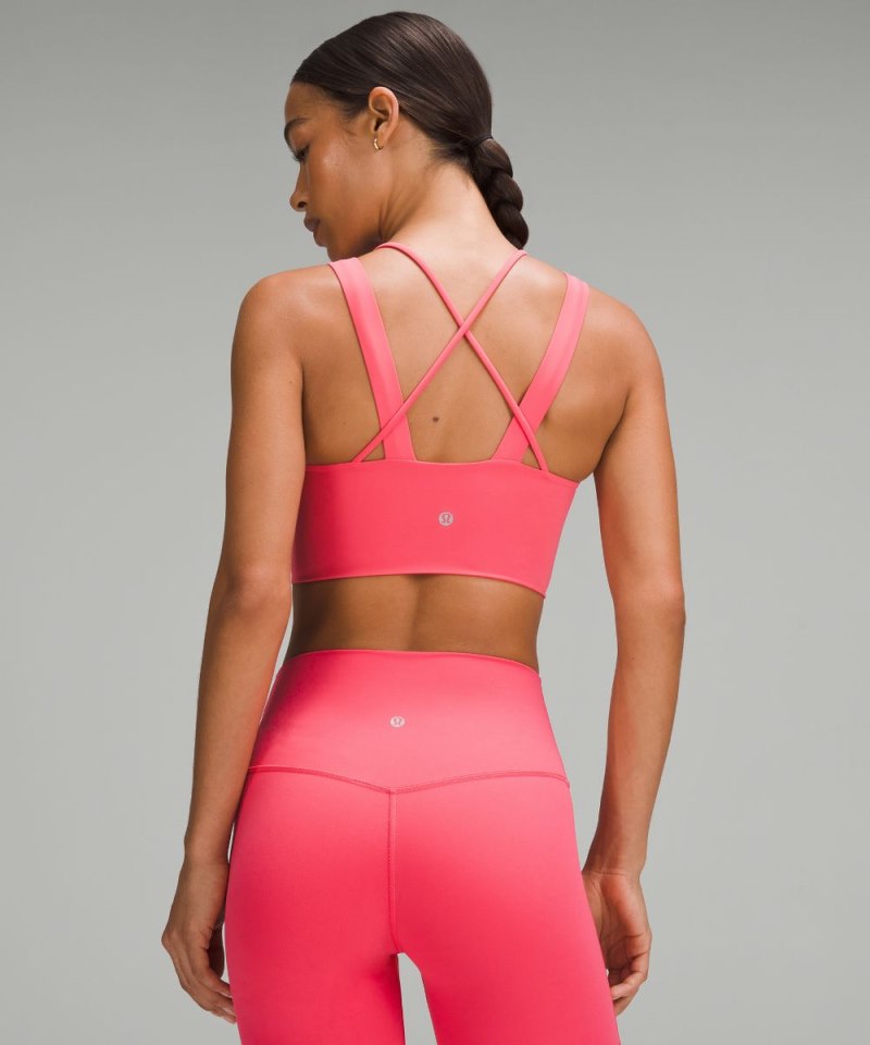 Lululemon Like a Cloud Longline Bra *Light Support, D / DD Cup Glaze Pink Online Outlet Sale