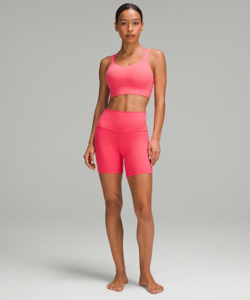 Lululemon Like a Cloud Longline Bra *Light Support, D / DD Cup Glaze Pink Online Outlet Sale