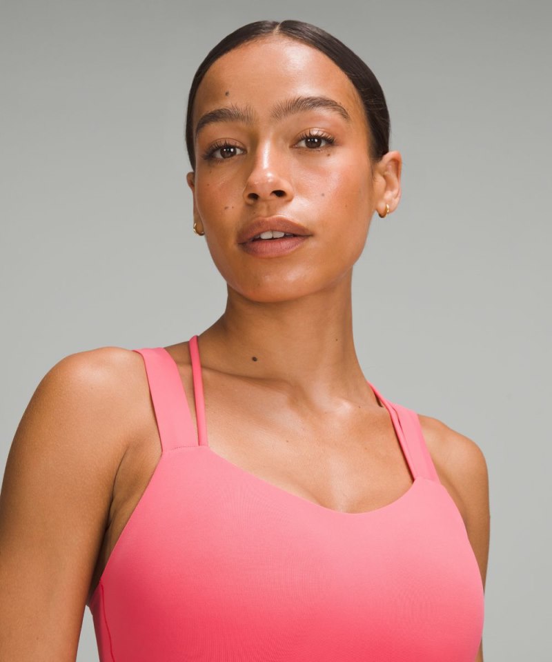 Lululemon Like a Cloud Longline Bra *Light Support, D / DD Cup Glaze Pink Online Outlet Sale