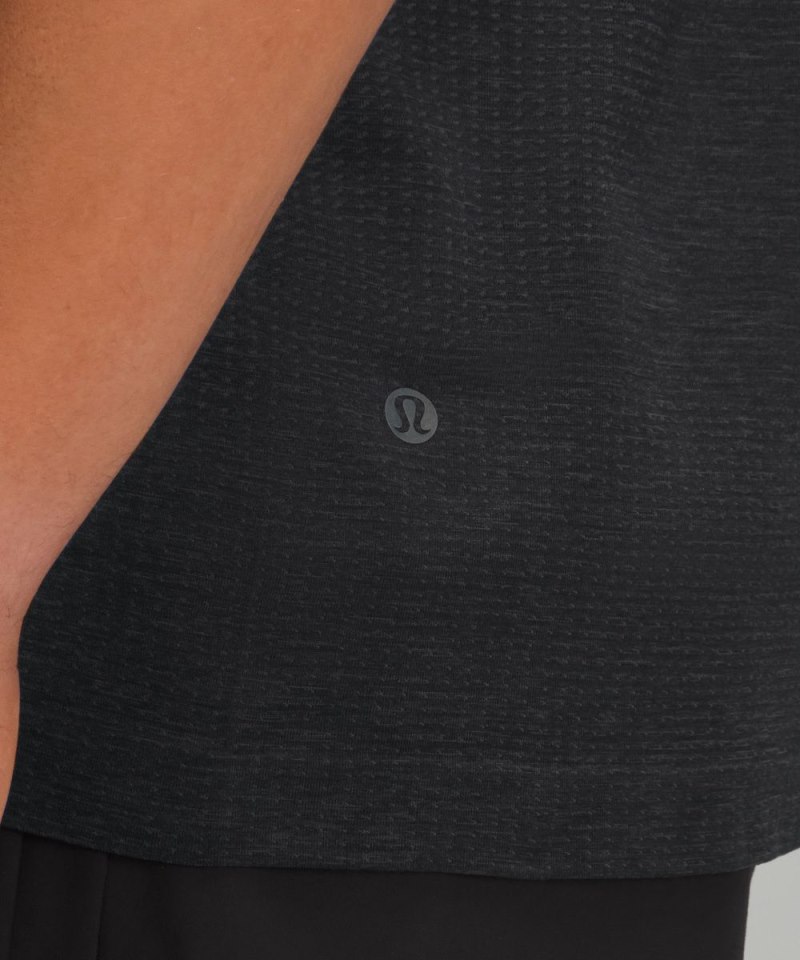 Lululemon Metal Vent Tech Polo Shirt *Updated Fit Graphite Grey / Black Online Outlet Sale