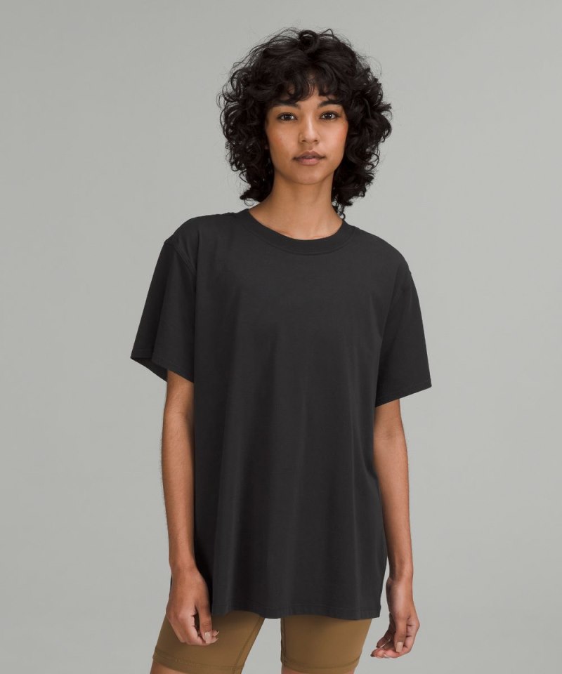 Lululemon All Yours Cotton T-Shirt Black Online Outlet Sale