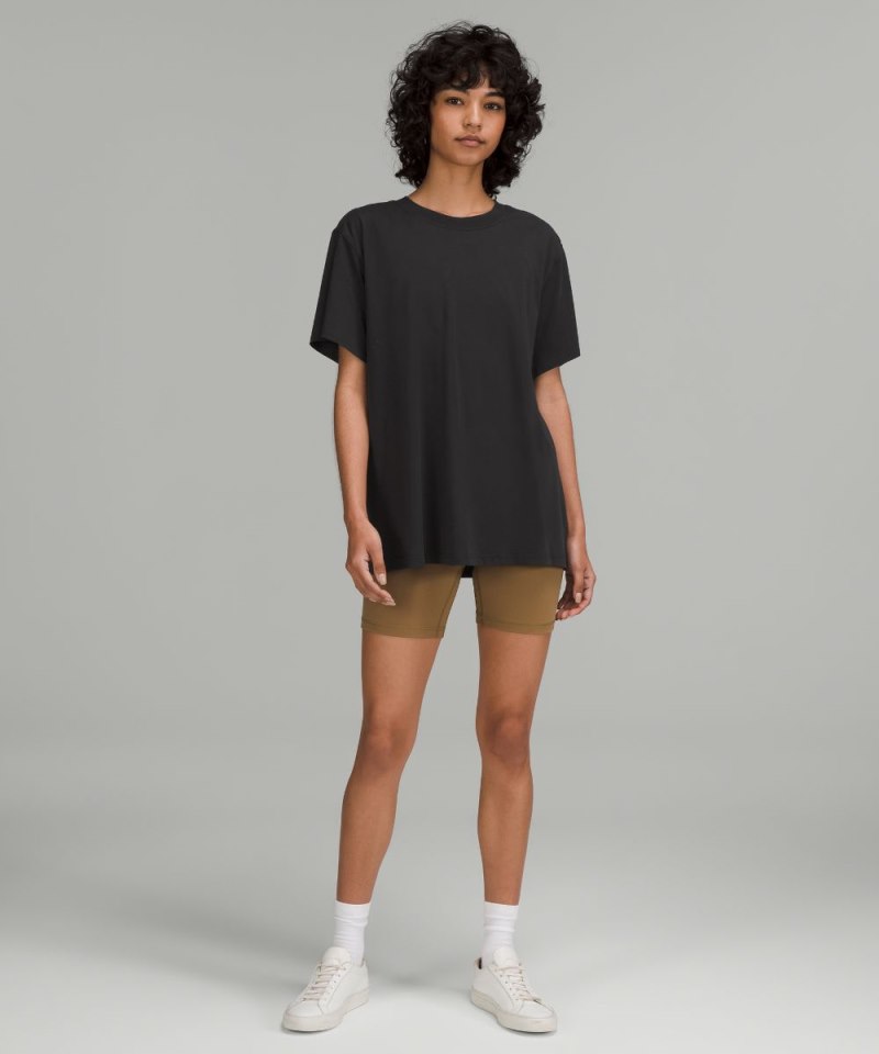 Lululemon All Yours Cotton T-Shirt Black Online Outlet Sale