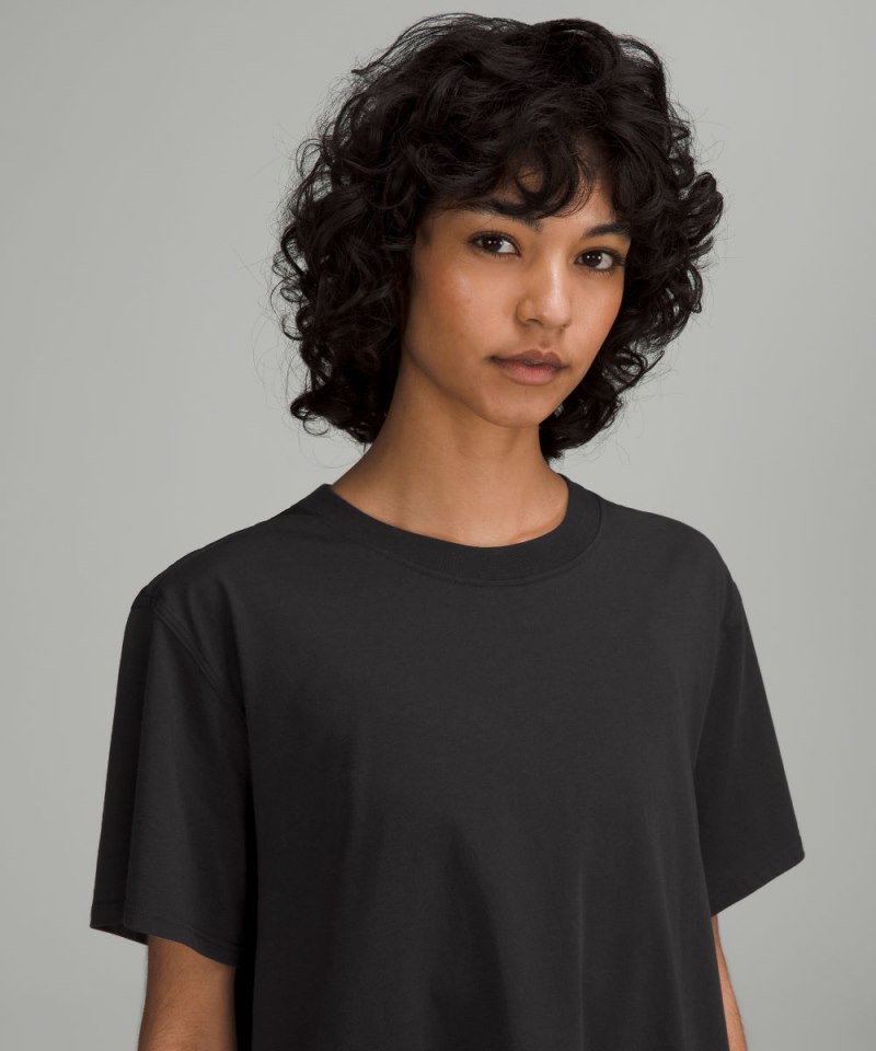 Lululemon All Yours Cotton T-Shirt Black Online Outlet Sale