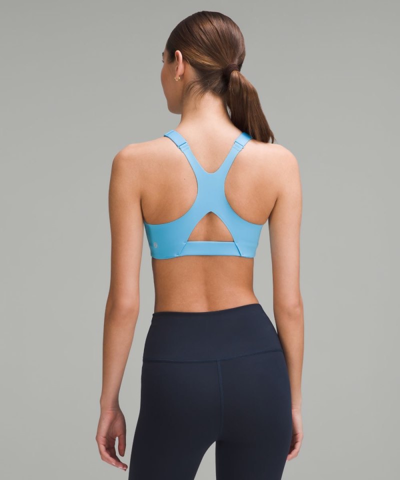 Lululemon Ultralu Square-Neck Workout Bra *Medium Support, B / C Cup Kayak Blue Light Online Outlet Sale