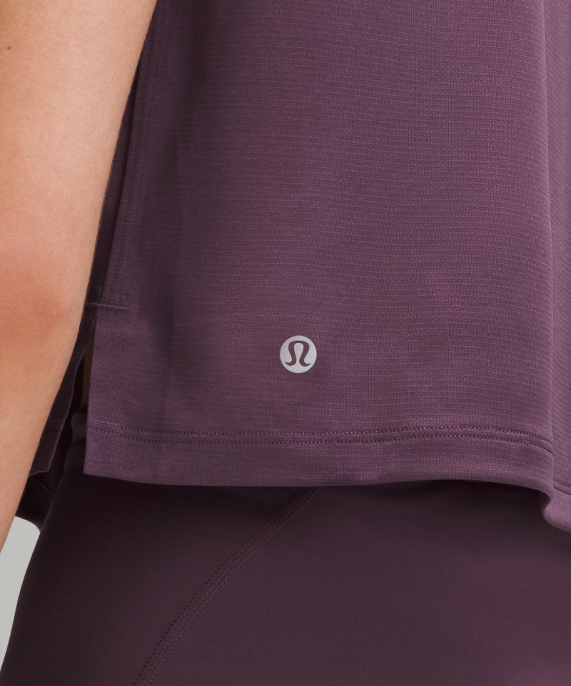 Lululemon Ultralight Waist-Length T-Shirt Grape Thistle Online Outlet Sale