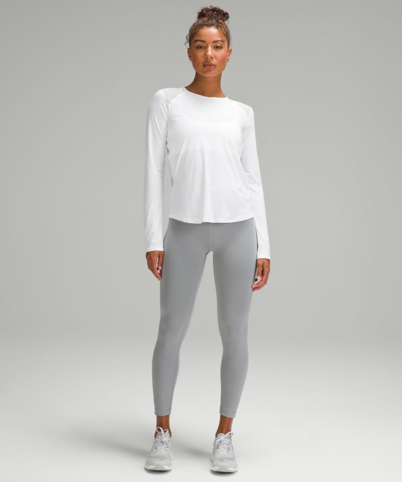 Lululemon Sculpt Long-Sleeve Shirt White Online Outlet Sale