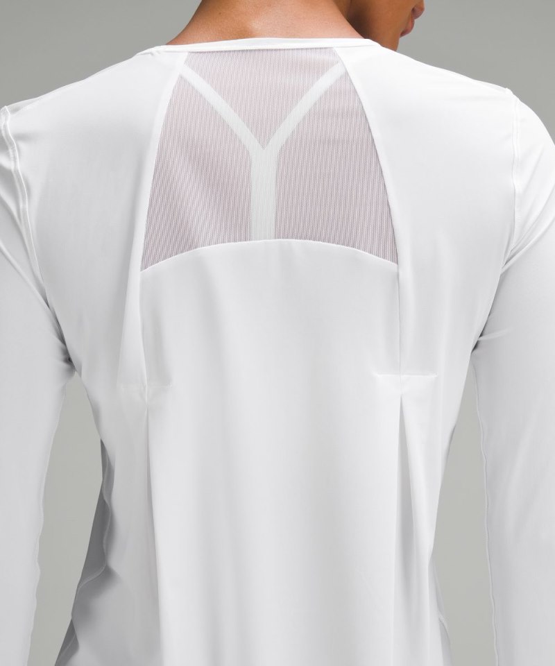 Lululemon Sculpt Long-Sleeve Shirt White Online Outlet Sale
