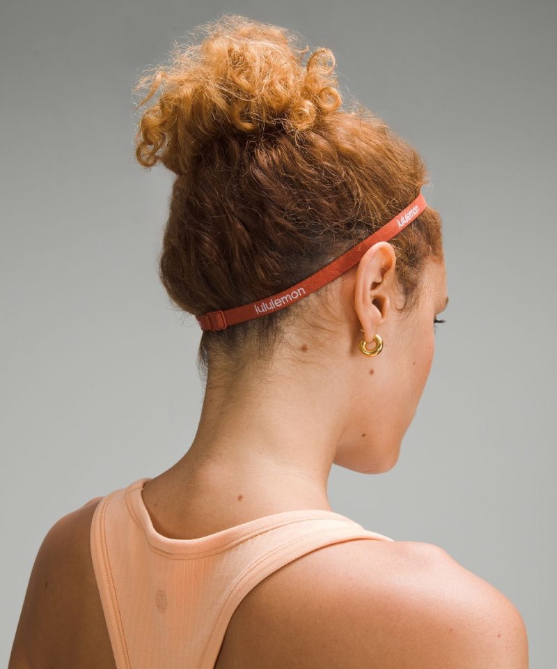 Lululemon Women's Skinny Adjustable Headbands *5 Pack French Press / Java / Aztec Orange / Pale Linen / White Online Outlet Sale