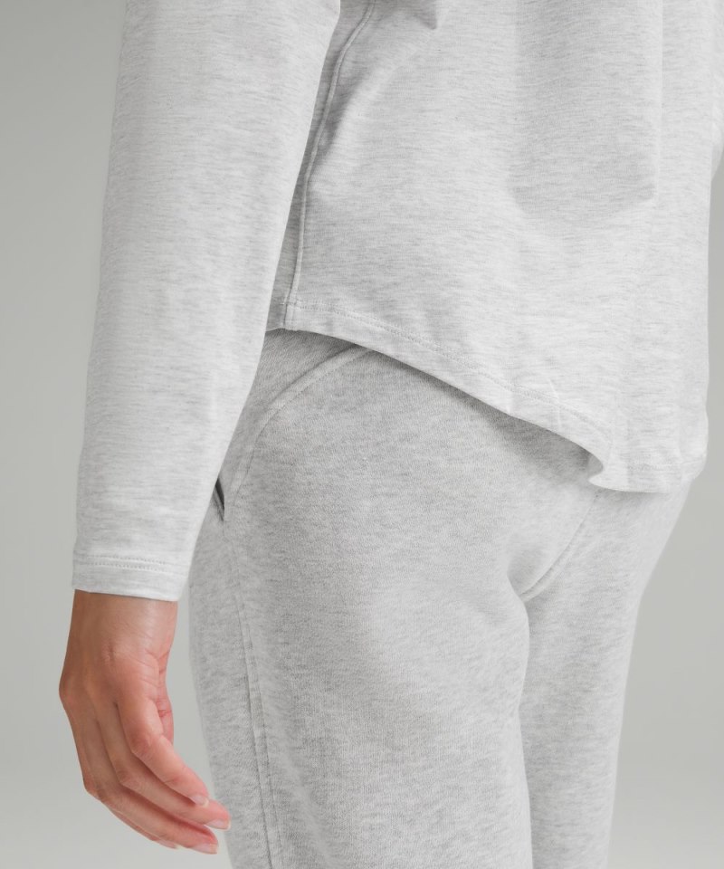 Lululemon Love Long-Sleeve Shirt Heathered Core Ultra Light Grey Online Outlet Sale