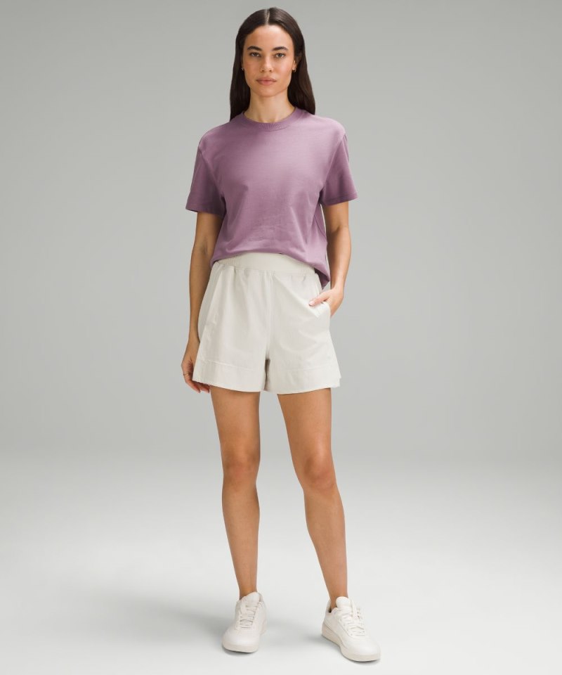Lululemon Relaxed-Fit Cotton Jersey T-Shirt Cyber Violet Online Outlet Sale