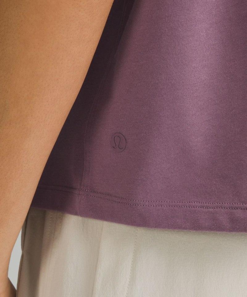 Lululemon Relaxed-Fit Cotton Jersey T-Shirt Cyber Violet Online Outlet Sale