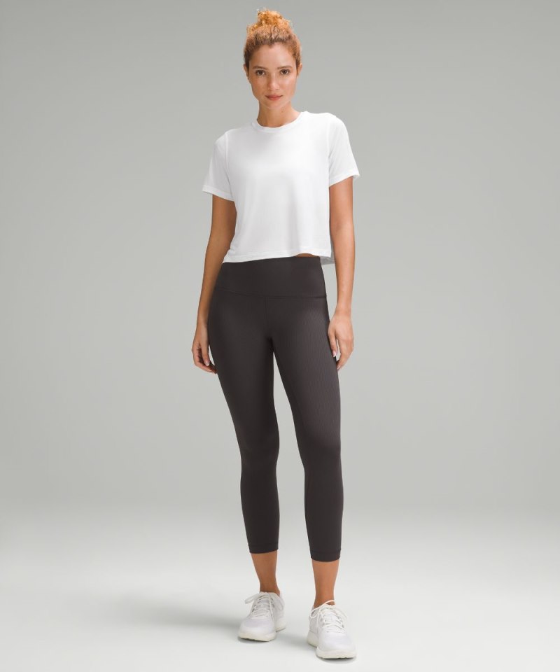 Lululemon Ultralight Waist-Length T-Shirt White Online Outlet Sale