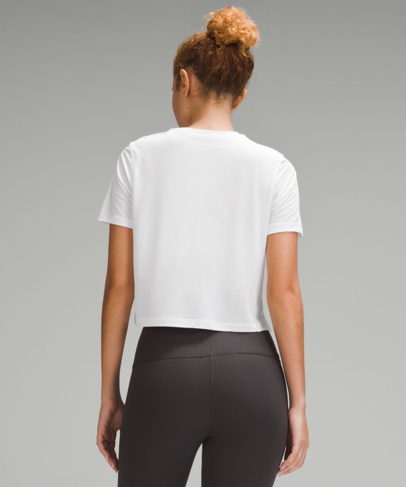 Lululemon Ultralight Waist-Length T-Shirt White Online Outlet Sale