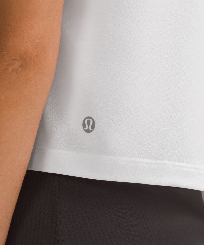 Lululemon Ultralight Waist-Length T-Shirt White Online Outlet Sale