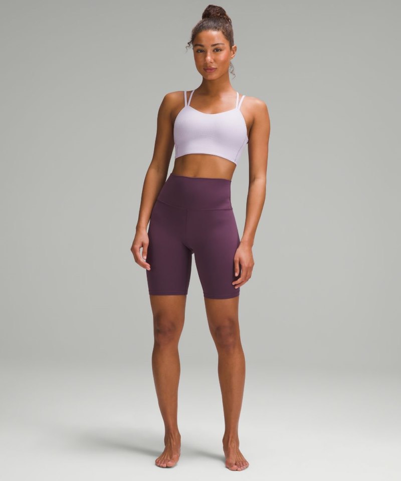 Lululemon Like a Cloud Ribbed Longline Bra *Light Support, B / C Cup Lilac Ether Online Outlet Sale