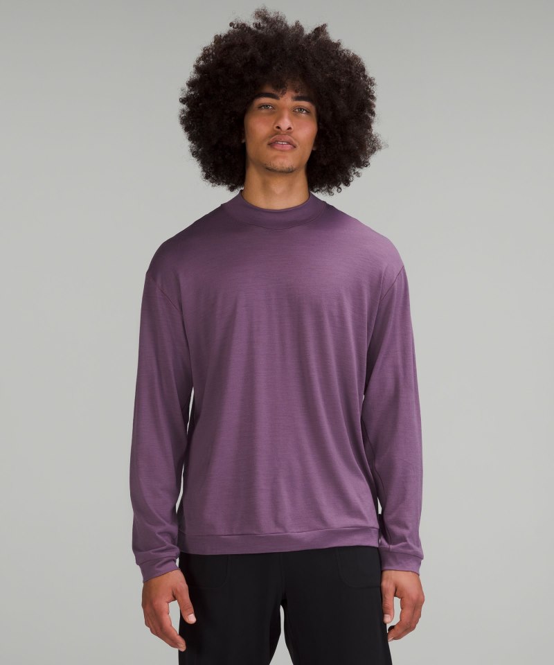 Lululemon lululemon lab Merino Wool-Blend Long-Sleeve Shirt Dusty Amethyst Online Outlet Sale