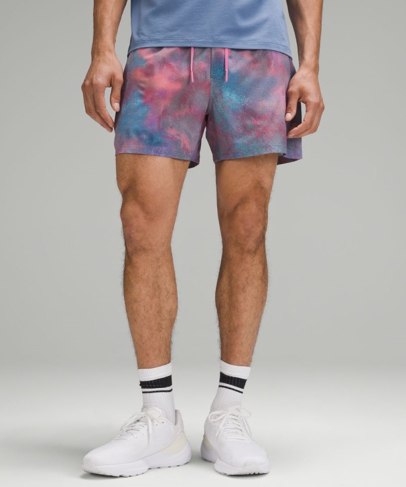 Lululemon Pace Breaker Linerless Short 5" Hazy Afterglow Multi Online Outlet Sale