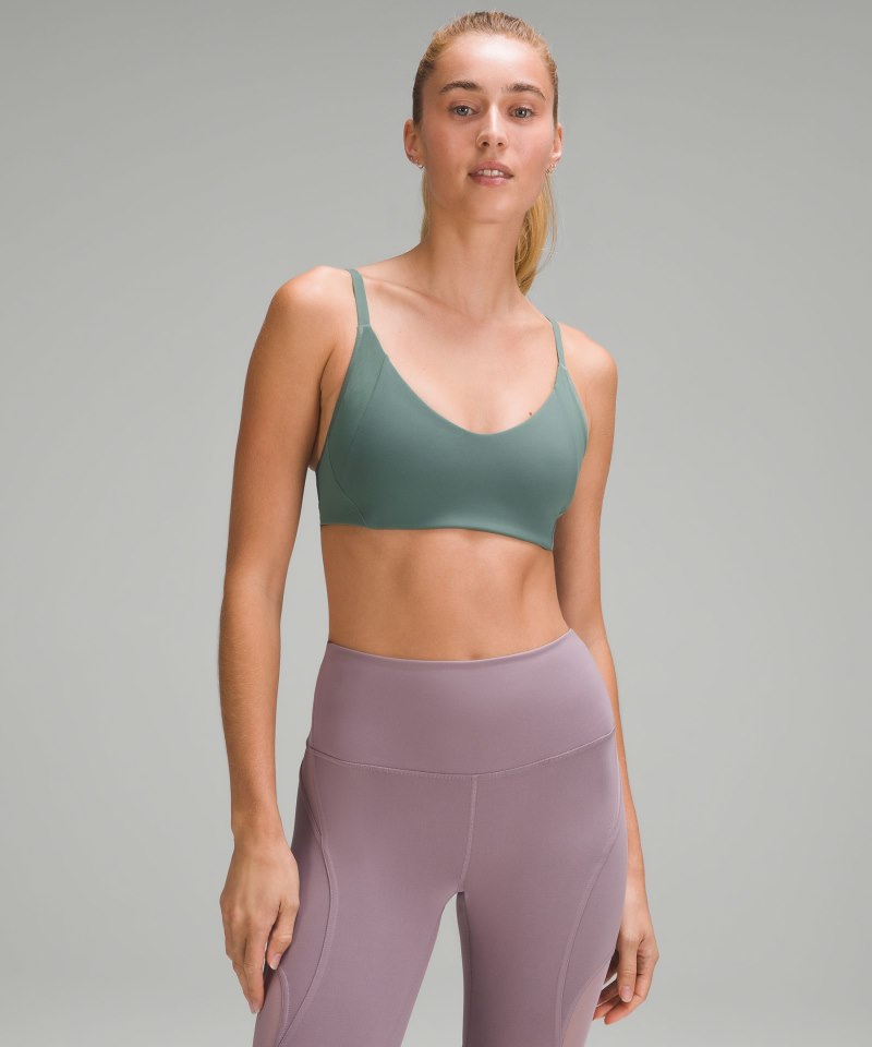 Lululemon Everlux with Mesh Train Bra *B / C Cup Medium Forest Online Outlet Sale
