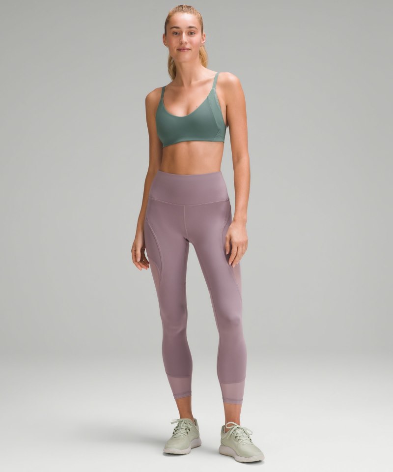 Lululemon Everlux with Mesh Train Bra *B / C Cup Medium Forest Online Outlet Sale
