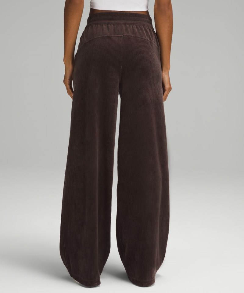 Lululemon Scuba Mid-Rise Wide-Leg Pant *Velvet Cord Espresso (not available) Online Outlet Sale