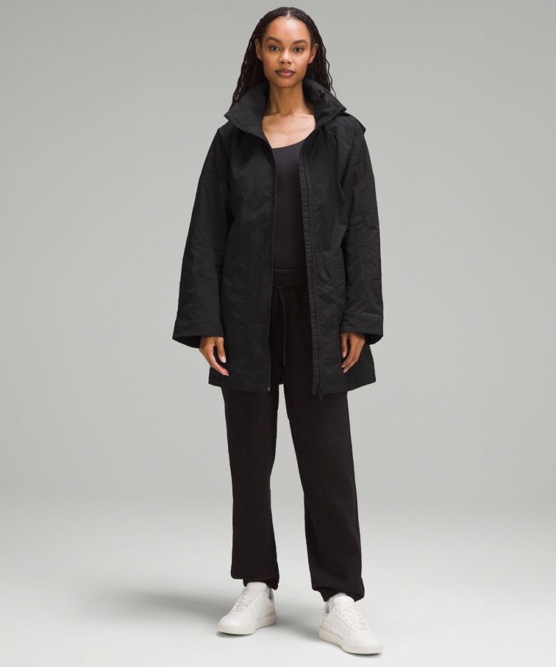 Lululemon Hooded Mid-Length Utility Jacket Black Online Outlet Sale