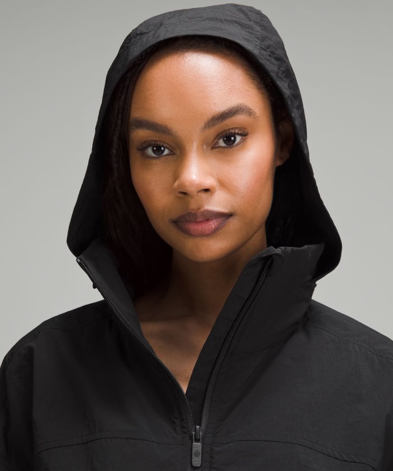 Lululemon Hooded Mid-Length Utility Jacket Black Online Outlet Sale